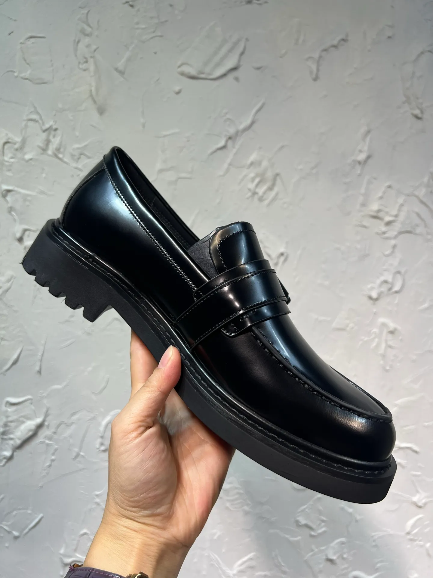 P780 2025 latest Dior/Dior men's logo leather shoes, buckled GRANVILLE moccasin loafers, imported cowhide open edge beads, cowhide lining, full package, code number 39-46